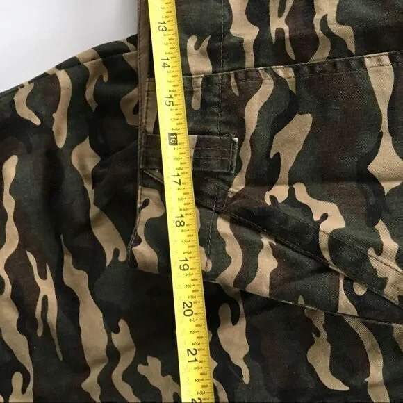 ASOS DESIGN Camo Combat Ankle Pants Mid Rise Womens Size‎ 14 Slim Fit Pockets - Picture 5 of 8